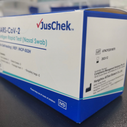 JusChek Self-Test RAT Kit 5 Pack (Nasal) – TGA Approved (High Sensitivity)